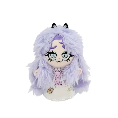 Factory Wholesale High Quality Soft Anime Purple Long-haired Custom Cute Plush Figure Doll Gifts