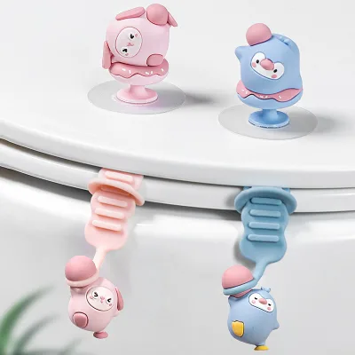 Toilet Seat Lifter Handle,Toilet Seat Holder Bathroom Toilet Accessories for Home Office Hotel Make Your Life More Hygienic