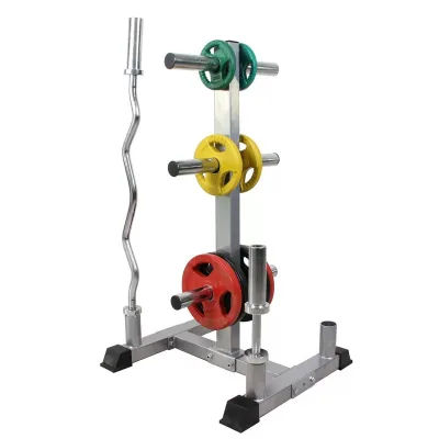 WENDY Barbell Bar Rack Gym Equipment Multi Bumper Plate Rack