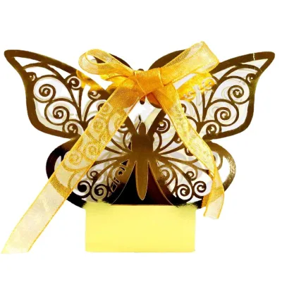 Factory Stock Wedding Chocolate Candy Paper butterfly Box
