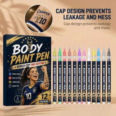 Body Painting Art Pen Mild Safe Create Unique Personalized Body Makeup Suitable for Sports Matches Festivals and Carnivals
