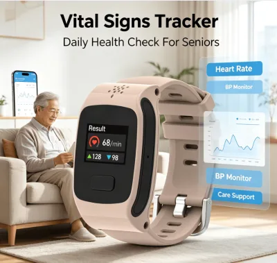 L21 4G Elderly Smart Bracelet with Heart Rate Monitoring IP67 Waterproof Lithium Battery Open-API Support