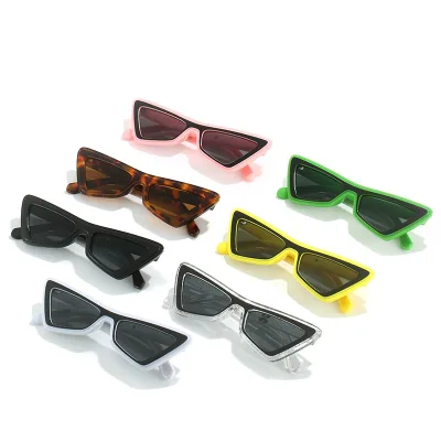 Fashion Cat Eye Sunglasses Women Luxury Designer Triangle for Men New Small Frame Mirror Vintage Sunglass