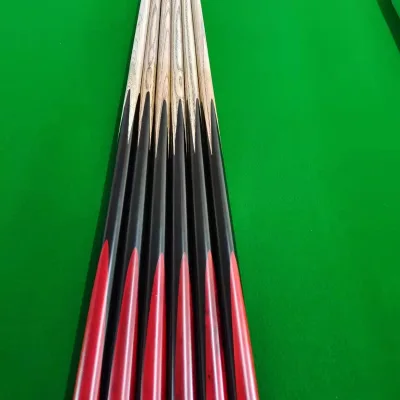 One Pc and 3/4 Ebony Snooker Cues, Serpentine/Ashwood Billiards Cues