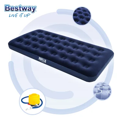 Bestway 67001 Bed Room Camping Traveling Usage Classical Downy Airbed Inflatable Air Bed Mattress