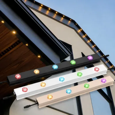 LED Pixel Lights 50mm RGB IP67 DC12V Permanent Outdoor Lighting For Hotel Facade Building Edge And Architectural Decoration