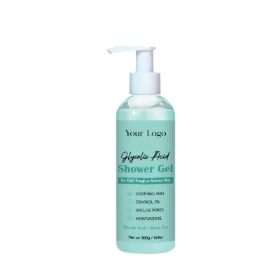 New Arrival Glycolic Acid Exfoliating Body Wash Skin Care Body Cleanser with Aloe Vera Moisturizing