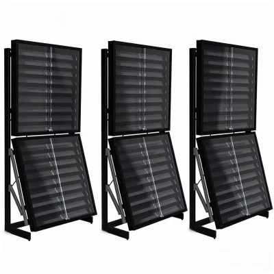 Yageli Adjustable Double Tier Freestanding Aluminum Alloy Card Display Rack Clip Closure Slotted Collectible Card Stand Card