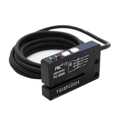 Label counter sensor, Forked Sensors For Label Positioning Detection, Bigger Fork Width Photoelectric Label Sensor