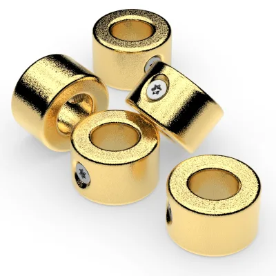 N48 Industrial Neodymium Magnets Pipe Tube Diametrical Magnetized Custom 18K Gold Electroplated ANTAI Brand