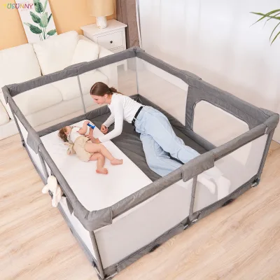 Baby  Playpen Big Size Foldable Adult Baby Playpen Easy to Carry  Care Fence for Babies and Kids