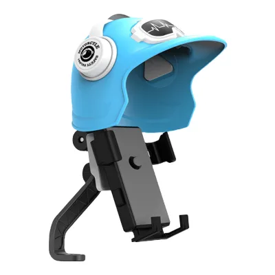 Upgrade Waterproof Sunshade Bike Motorcycle Phone Mount Holder 360°Rotation Handlebar Cell Phone Clamp Fits 4.7-7.2 Inch Phones