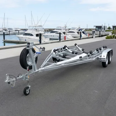 Factory Direct Single Axle Aluminum Boat Trailer 500kg Lightweight Marine Trailer
