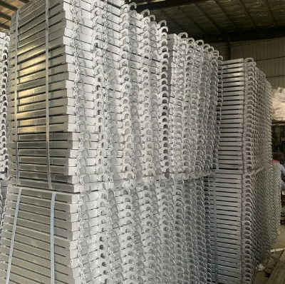 Modern High Strength Galvanized Steel Pedal Scaffold Plank Q195/Q235 Silver Color Outdoor 250kg Load Capacity