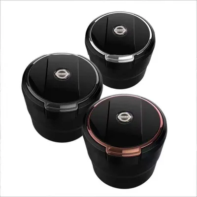 New Model Suitable for Volkswagen Nissan Honda Toyota Universal Ashtray Creative With LED Lights Covered Car Ashtray