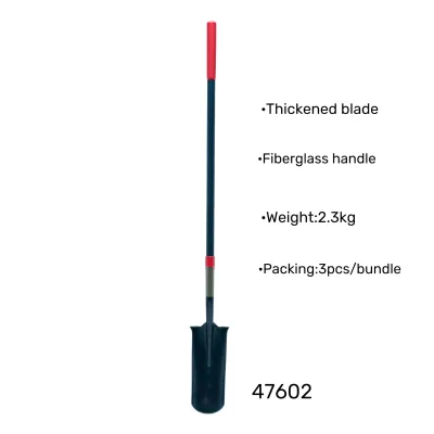 Factory Sale High Quality Digging Shovel with Fiberglass Handle