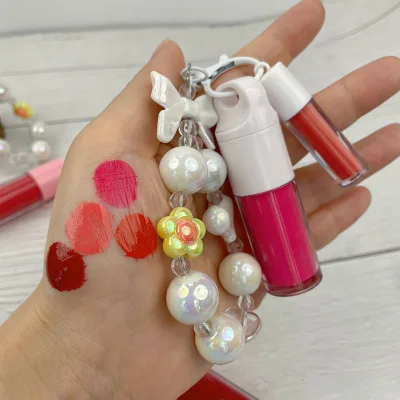 Private Label Vegan Mineral Waterproof Liquid Blush 2-in-1 Longlasting Face & Lip Tint Cream with Keychain