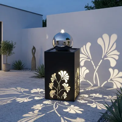 Outdoor Metal Crafts FengShui Vintage Featured Sculpture Decoration Iron Garden Fountain