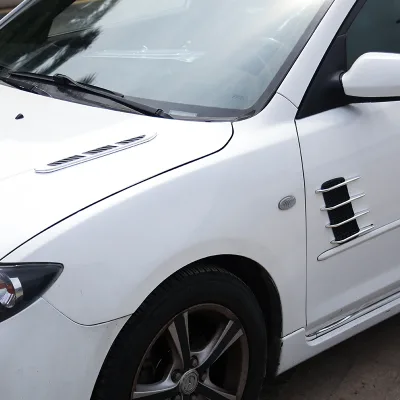 Car Hood Simulation air Outlet Decoration Car Sticker Engine Hood Vent air Outlet Shark Gills Decoration