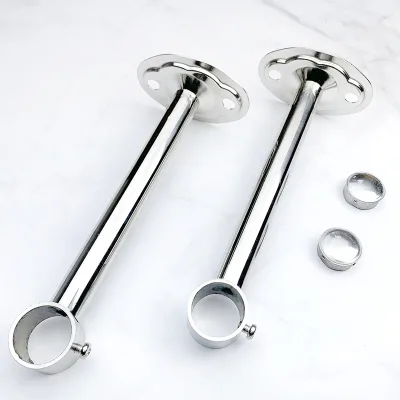 Furniture Wardrobe Hanging Tube Holders Support Closet Rod Pole End Bracket