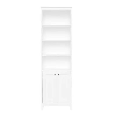 Bien Modern Style Wooden Narrow Tall Bookcase Storage Cabinet for Hotel Living Room