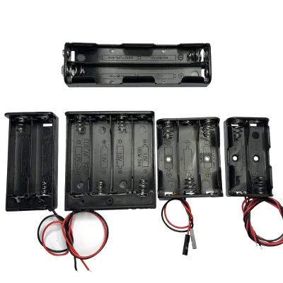 High Quality 2AA Uncovered Battery Holder PP Material 1/2/3/4 Uncovered Battery Holder