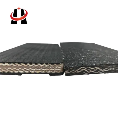 Heavy Duty Sand Conveyor Belt With Chevron Pattern for Incline Material Moving