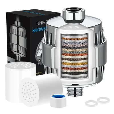 Cross-border Front-Mount ABS High-Flow Shower Filter Removes Residual Chlorine 15-Stage 20-Layer/22-Layer Skin-Soothing Shower