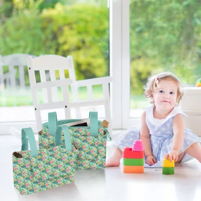 Durable Stroller Storage Bag Easy Clean Baby Stroller Basket Universal Fit Hanging Organizer for Bottle and Diaper Wipes