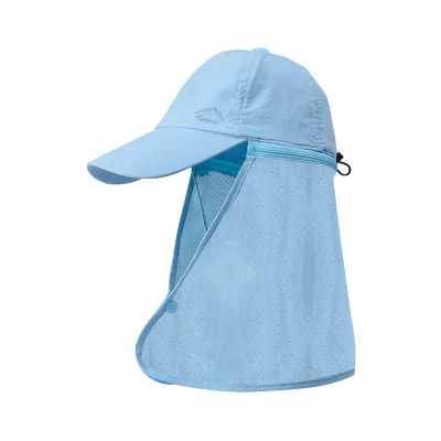 Quick Dry Sun Hat, Fisherman Cap with Neck Shawl for Outdoor