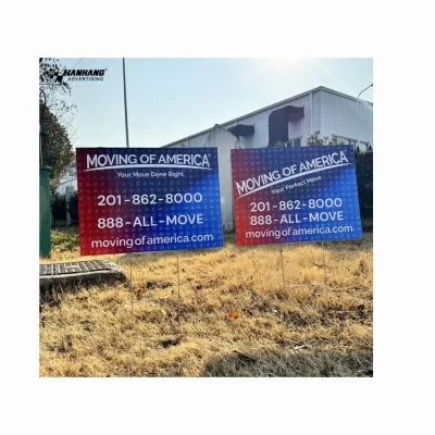 Waterproof UV Resistant 18x24 Inch Promotional Palestine Lawn Yard Signs Corrugated Double-Sided UV Printing for Yard Lawn Sign