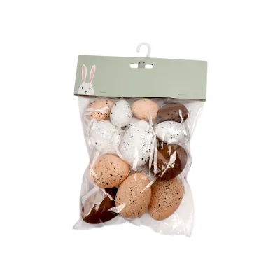 16pcs Colorful Simulated Hanging Plastic Easter Giant clear Easter Eggs Bulk Kit