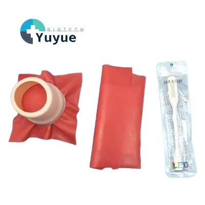 Oral Suture Practice Model with Replaceable Red Silicone Pad LED Auxiliary Light for Dental Students Cutting