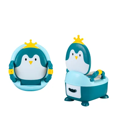 Hot Selling Convenient Penguin Potty Toilet for Kids Flip Cover Baby Toilet Bowl for Infants and Young Children