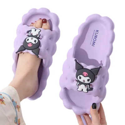 ML Anime Kt Kuromi EVA Slippers Sandals Summer Cartoon Indoor Outdoor Shoes Non-slip Cloud Design Slippers for Women Gift
