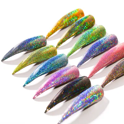 BOJUN Sugar Glitter Collection Holographic Nail Glitter Pigment