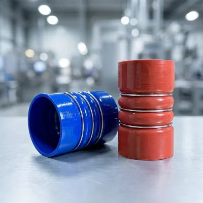 Custom Mold Industrial Silicone Rubber Tubing for Truck CAC System FKM Liner Continuous High Temp Working Cutting OEM Wholesale
