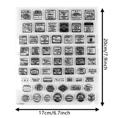 Modern Minimalist Retro Stamp Knife Die Punch Transparent PVC Stamps Carbon Steel Embossing Etching Dies DIY Scrapbooking