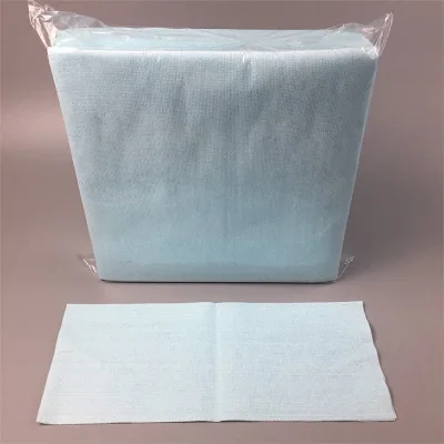 55% Woodpulp 45% Polyester Lint Free Blue Industrial Wipes Oil Absorbent Cleanroom Jumbo Roll