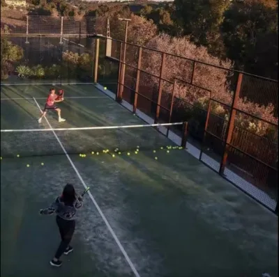 Popular Sports Black Color Padel Tennis Courts Set