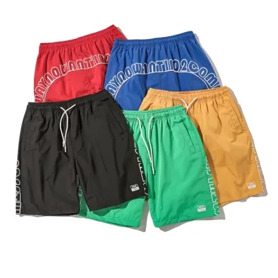 Custom logo Printed Board Shorts Hip Hop Fashion Nylon Man Shorts