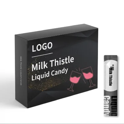 Liver Supplement Milk Thistle Pueraria Root Liquid Gel With Vitamin B Hangover Drink for Adults Milk Thistle Hangover Gummies