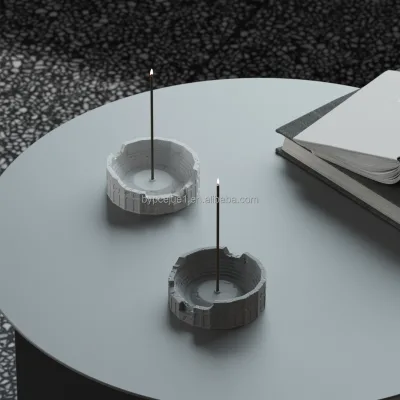 Handmade Concrete Incense Holder Simple Colorful Cement Incense Burner Latest Design