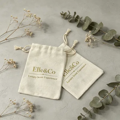 Custom Drawstring Pouch Ideal for Sachet Jewelry and Small Gift Packaging Soft Texture with Cotton Rope Drawcord