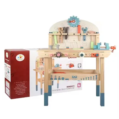 Exercise Children's Hands on Ability Educational Toy Tool Bench Toy Sets Wooden Tool Toy for Kids