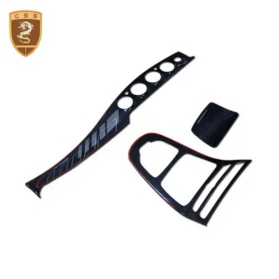 Carbon Fiber Material Central Control Interior Cover for Benz E Class W213