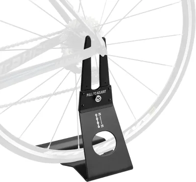Bicycle Floor Type Hub Mount Parking Rack Stand - for Mountain and Road Bike Indoor Outdoor Garage Apartment Storage