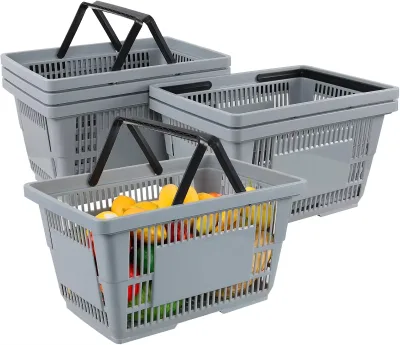 28L High Quality Heavy Duty Plastic Baskets for Storage