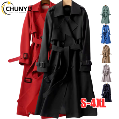 Fall Winter Wholesale Long Trench Coats Women Plus Size Overcoats Coat