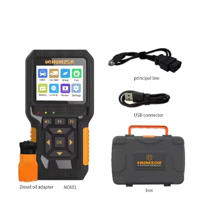 HUMZOR NC601 for 12V 24V Car and Truck OBD2 Reads the Code Card ELM327 Scan Tool Truck Diagnostic Tester